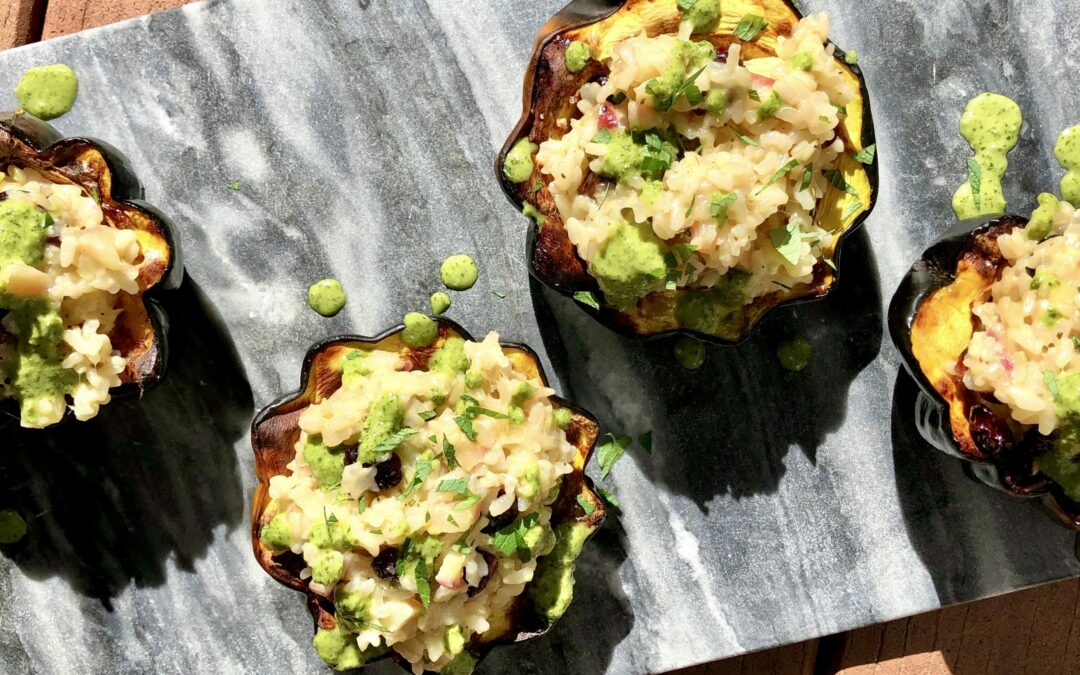 Autumnal Stuffed Acorn Squash