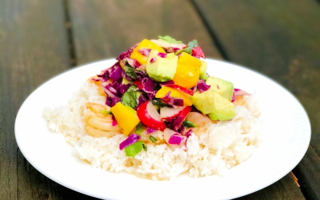 Caribbean-Style Shrimp with Slaw