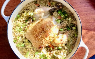 Roasted Chicken with Moroccan Spiced Quinoa