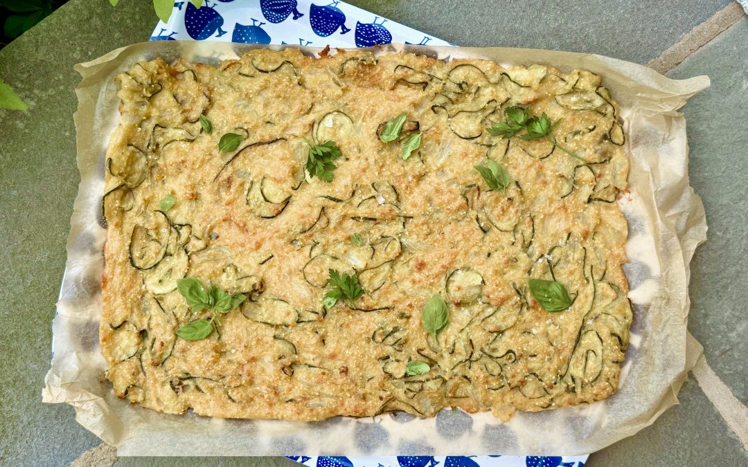 Italian Zucchini Flatbread (Scarpaccia)