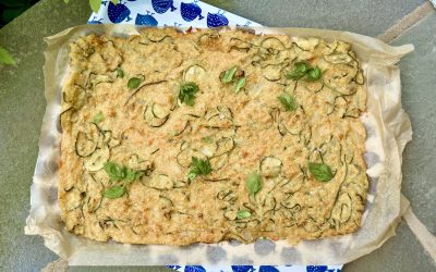Italian Zucchini Flatbread (Scarpaccia)